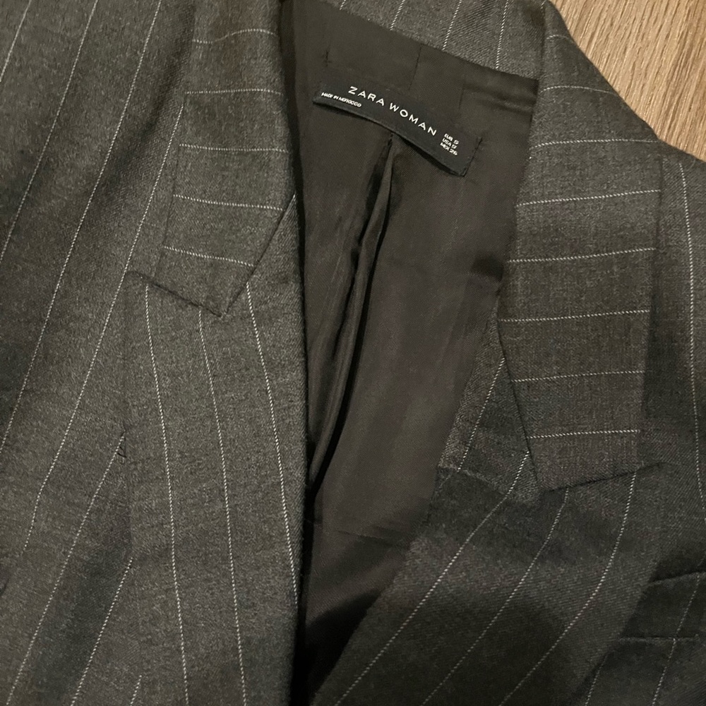 Zara padded long blazer - Picture 3 of 4